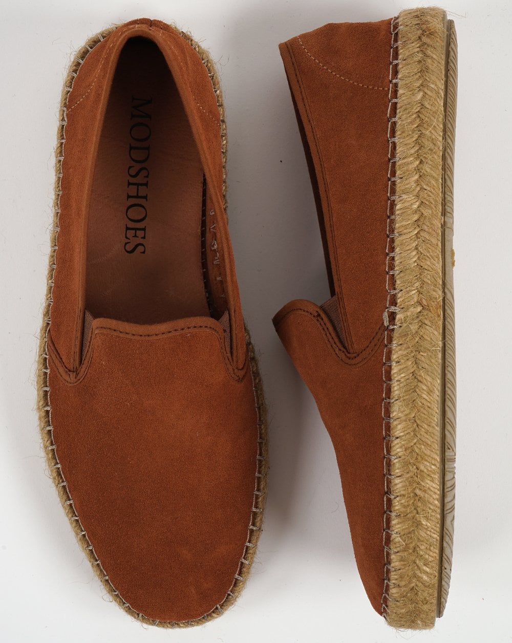 80er Casual Classics Ibiza Wildleder Espadrilles Hellbraun - Image 3