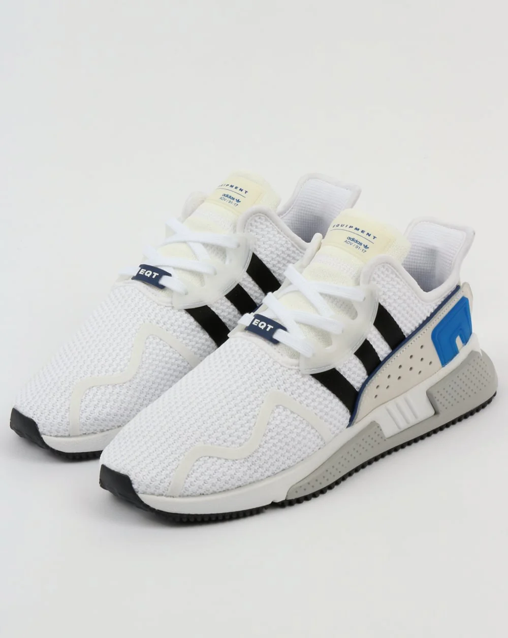 Adidas EQT Cushion ADV Sneakers Weiß/Schwarz/Royal - Image 3