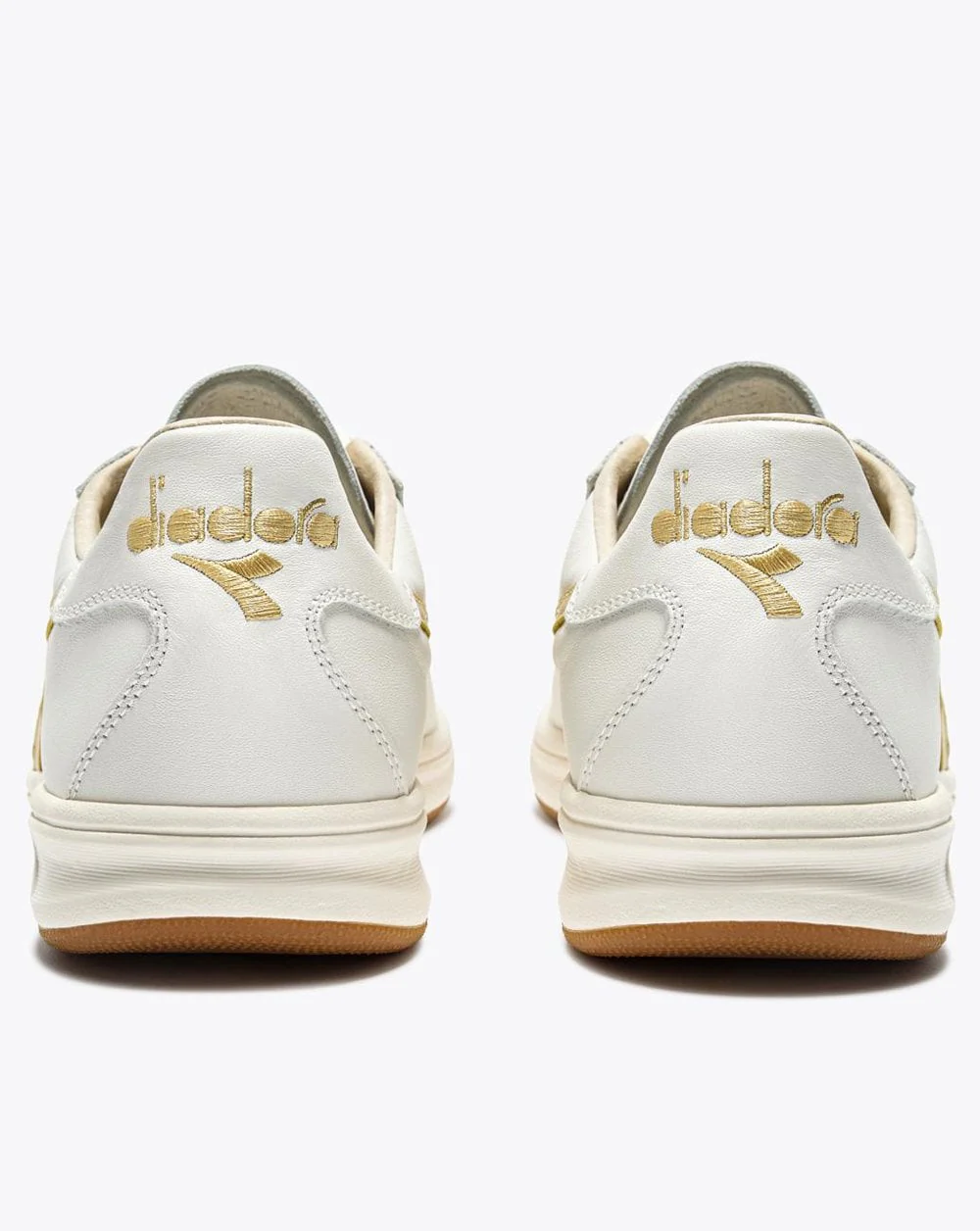 Diadora Borg Elite Italia Trainer Premium Weiß/Gold - Image 3