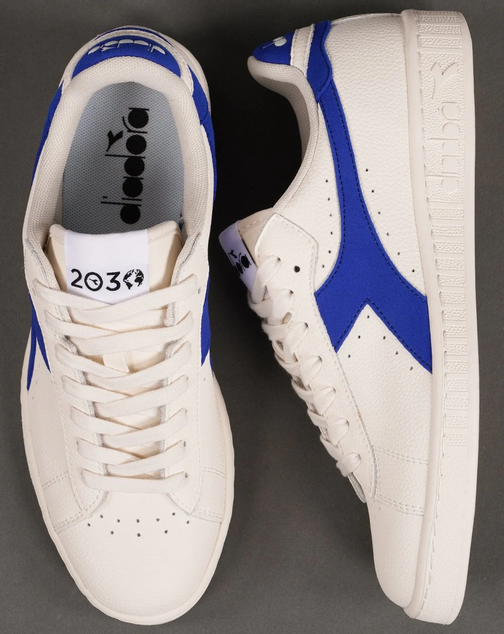 Diadora Game L Low Sneaker Off White/Dark Royal - Image 4