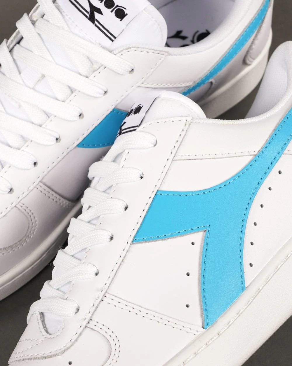Diadora MB Elite Trainer White 80s Turq Exclusive - Image 4