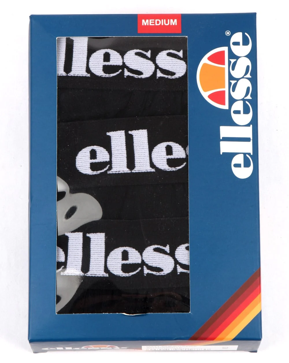 Ellesse – Dreierpack Boxershorts in Schwarz - Image 3