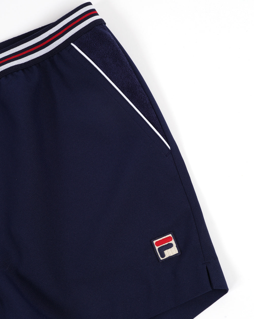 Fila Vintage Borg Tennisshorts, Marineblau - Image 3