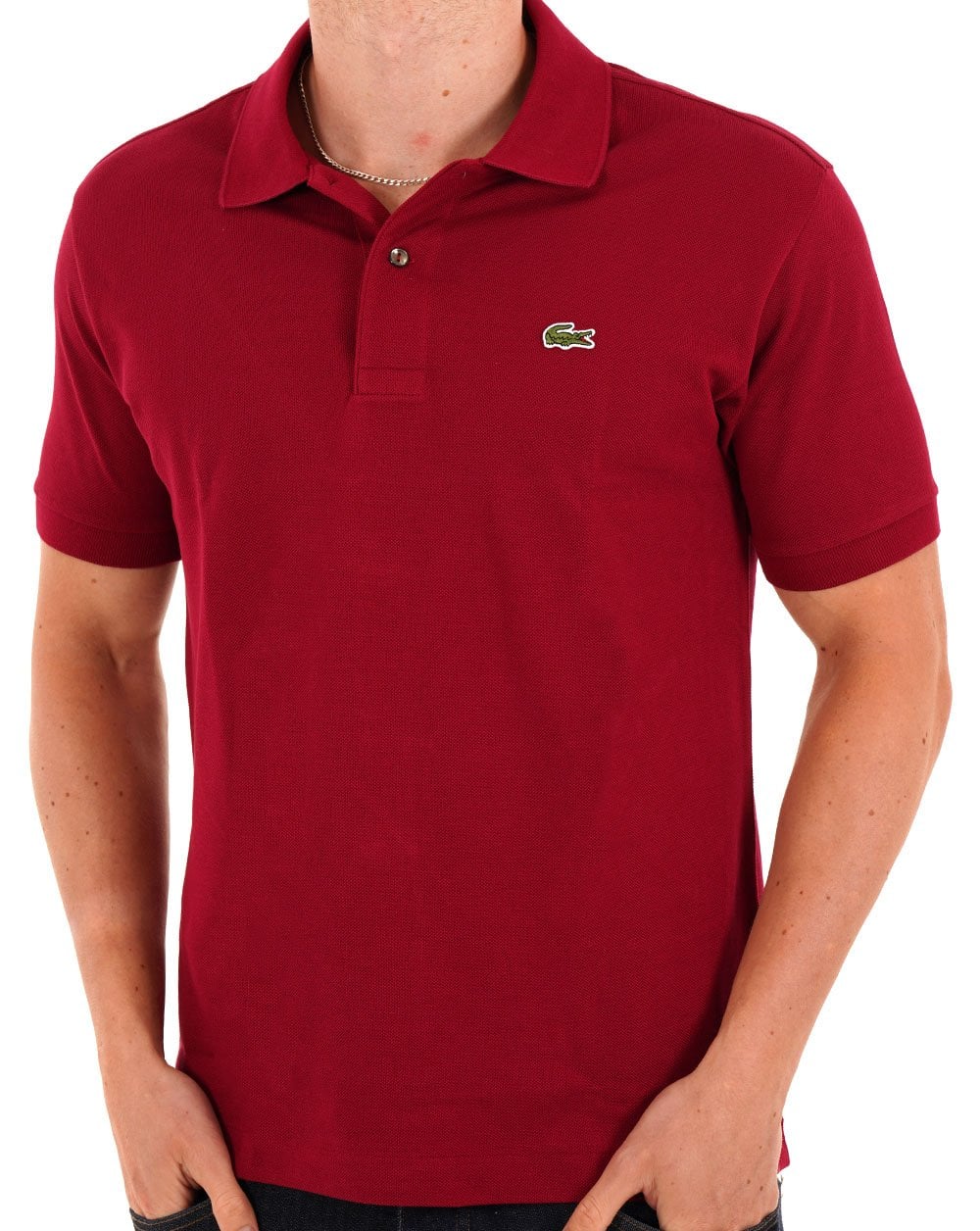 Lacoste Classic Poloshirt Bordeaux - Image 3