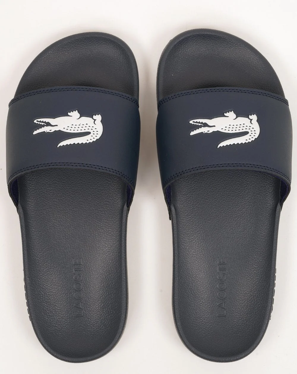 Lacoste Croc Serve Slides 0.0 Marineblau/Weiß - Image 3