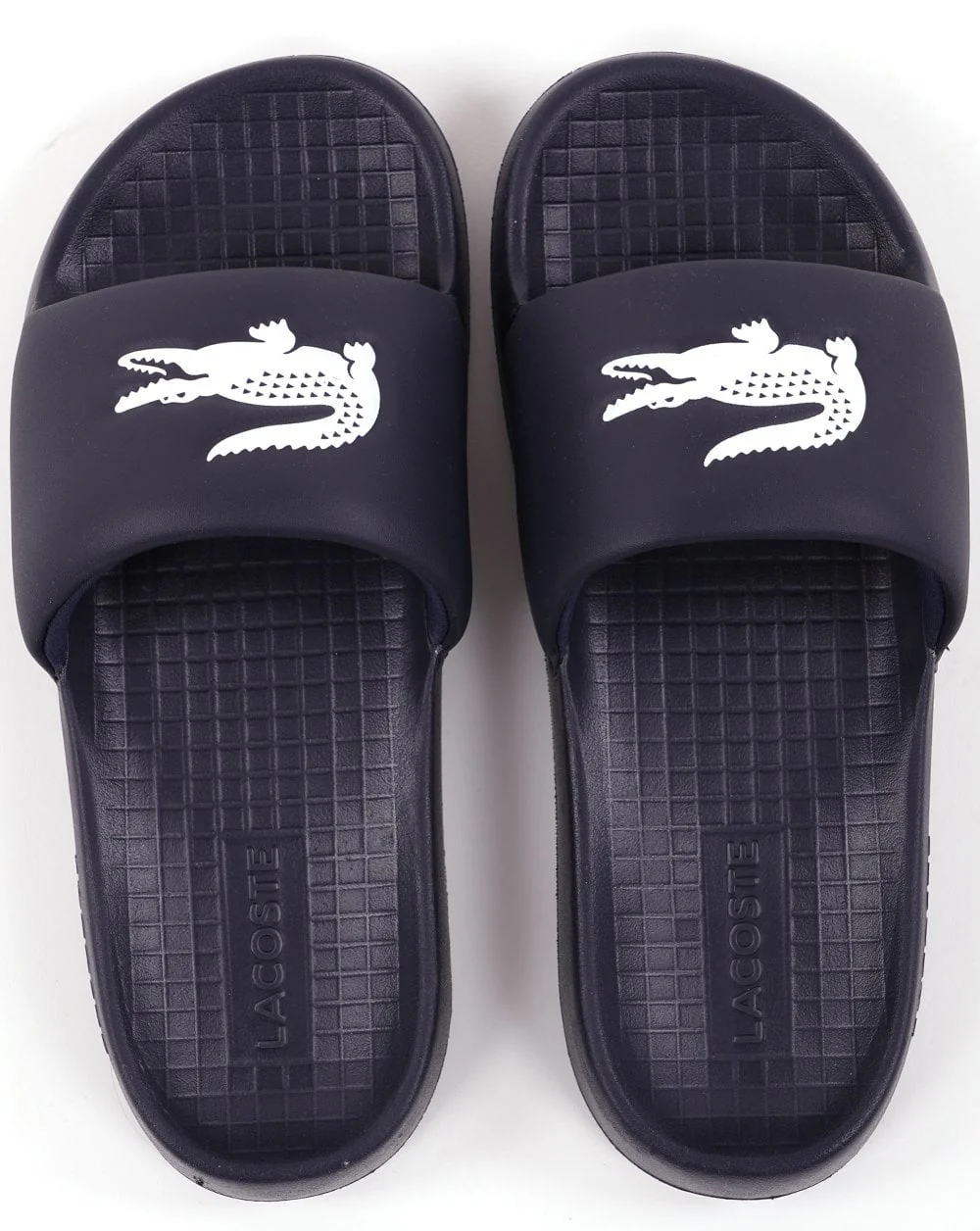 Lacoste Serve Slides Marineblau/Weiß - Image 3