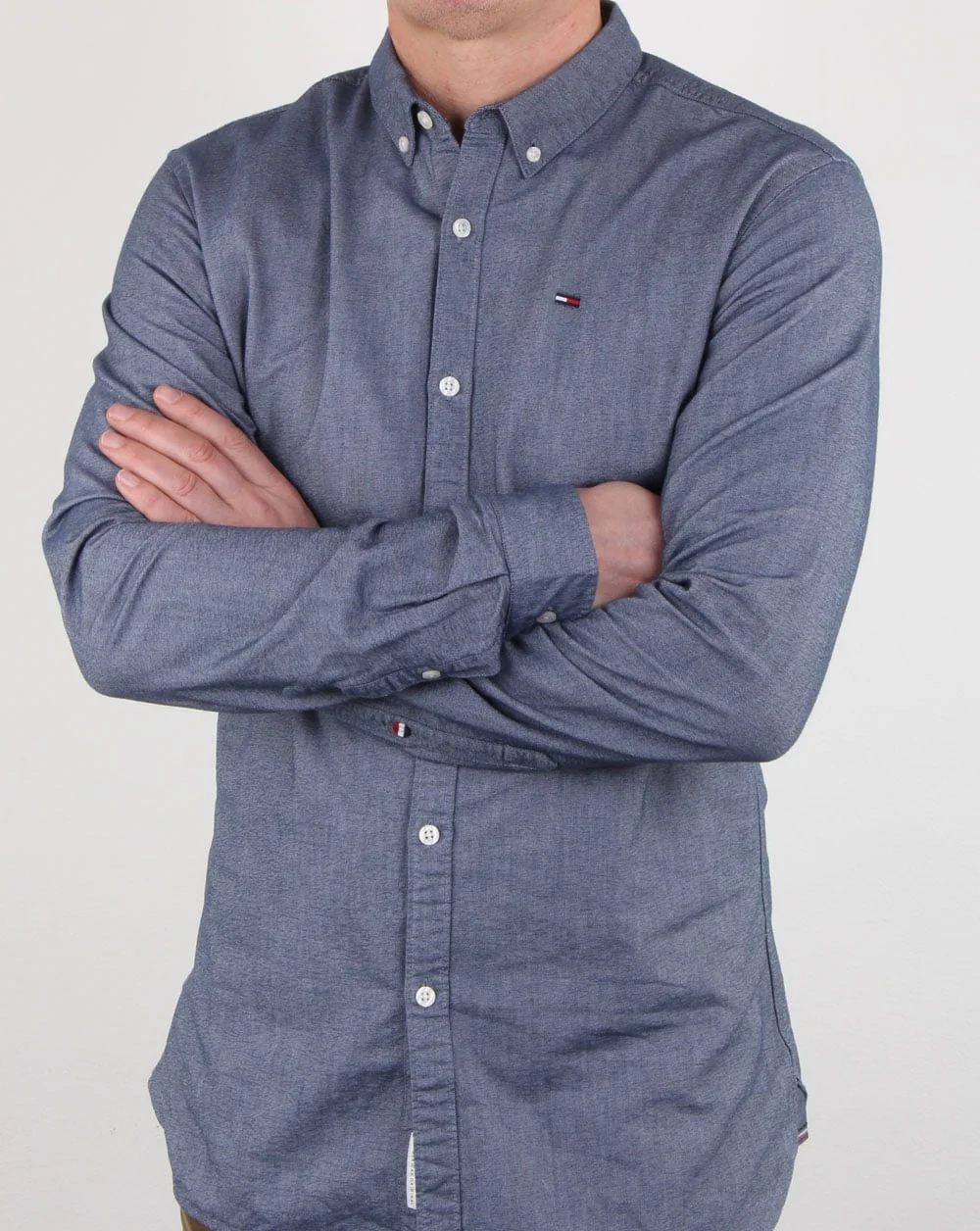 Tommy Hilfiger Oxford-Hemd aus Baumwolle, Marineblau - Image 4