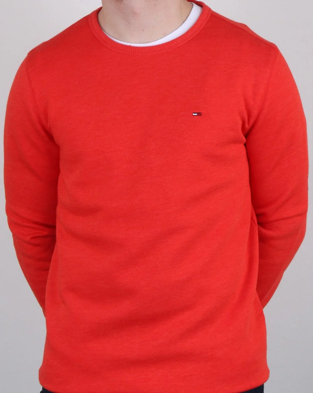 Tommy Hilfiger Baumwollfleece-Sweatshirt Orange - Image 3